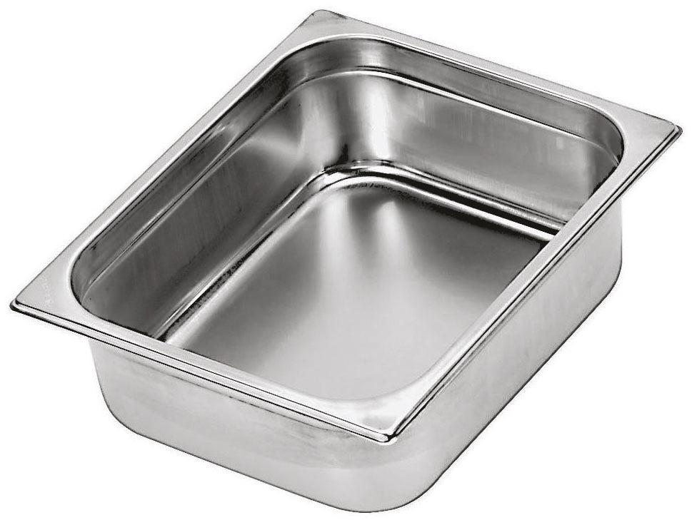 Bacinella gn 2/1 inox cm 65x53x6,5h articoli acciaio inox