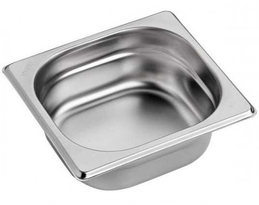 BACINELLA GN 1/6 GASTR.INOX 17,6x16x6,5cm