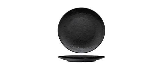 Vassoio tondo nero h 3,9 Ø cm 40