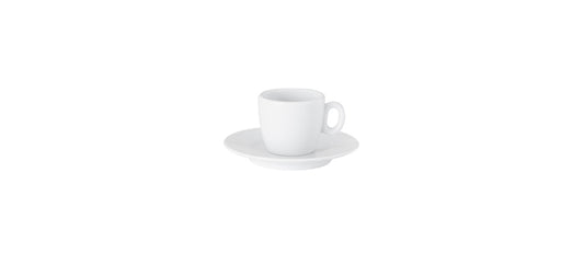 tazza caffè haiti porcellana bianca cl 7 con piattino piattino per caffetteria