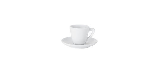tazza caffè sumatra porcellana bianca cl 7 con piattino piattino per caffetteria