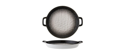 Tegame tondo con manici Shade nero Ø cm 23,6 h 3 - articolo per la tavola