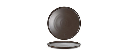 piatto piano impilabile reactive brown ø  24