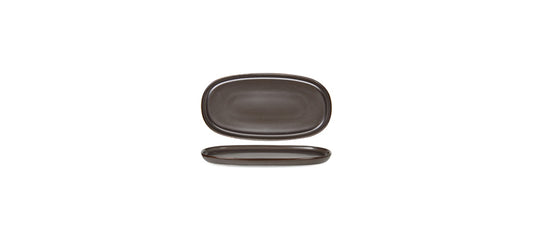 vassoio ovale reactive brown cm 21x11