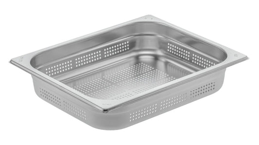 BACINELLA GN 2/1 FORATA CM65x53X4 INOX