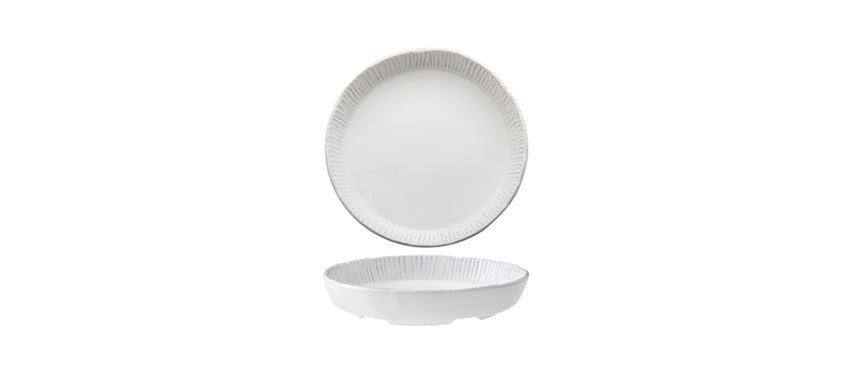 deep plate scratched antique white ø 20