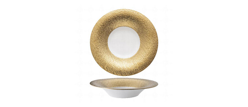 piatto fondo gourmet gemini gold Ø 28