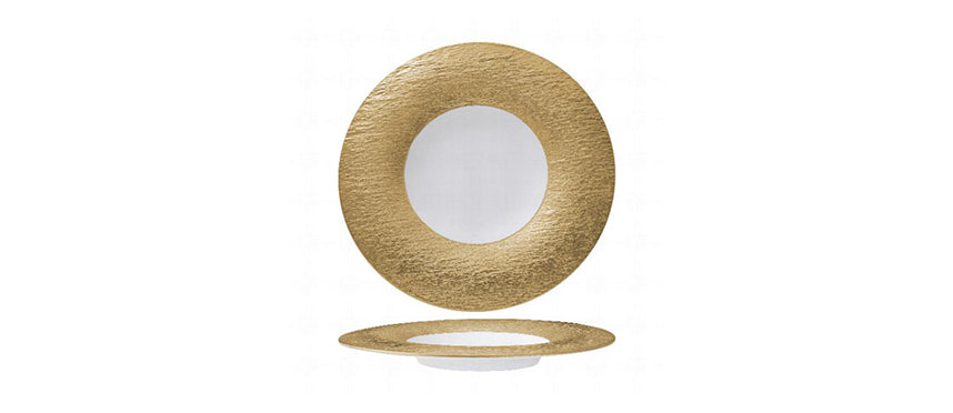 piatto frutta gemini gold Ø 23