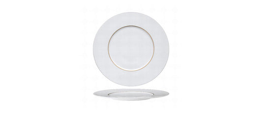 piatto piano ligne d'or porcellana limoge decorata Ø cm 29 - piatto piano