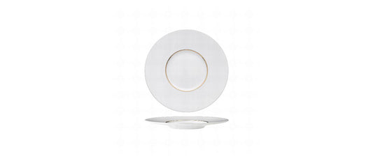 piatto pane ligne d'or porcellana limoge decorata Ø cm 17 - piatto pane