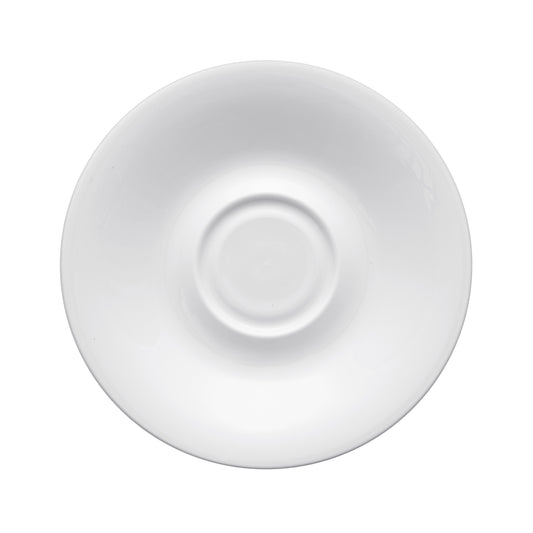 piattino per tazza grande caffè elisabeth porcellana bianca piattino per caffetteria