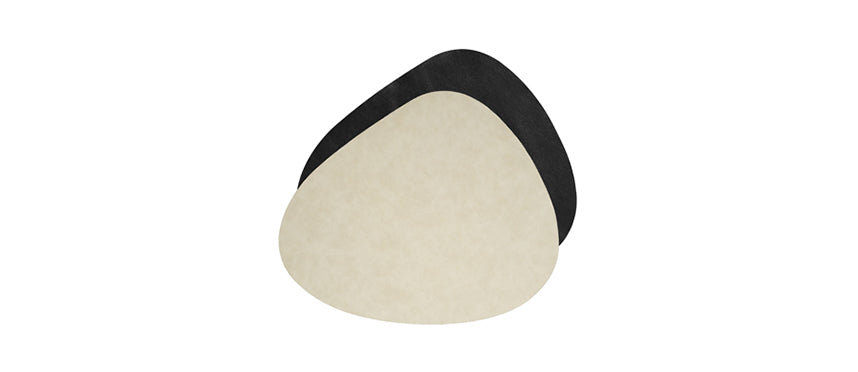 tovaglietta stone suede nera/beige accessorio professionale per ristorazione professionale