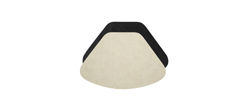tovaglietta fan suede nera/beige accessorio professionale per ristorazione professionale