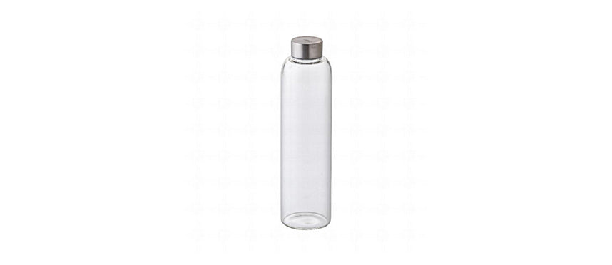 bottiglia vetro borosilicato con tappo inox cl 73 - articolo per la tavola