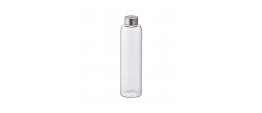 bottiglia vetro borosilicato con tappo inox cl 73 - articolo per la tavola