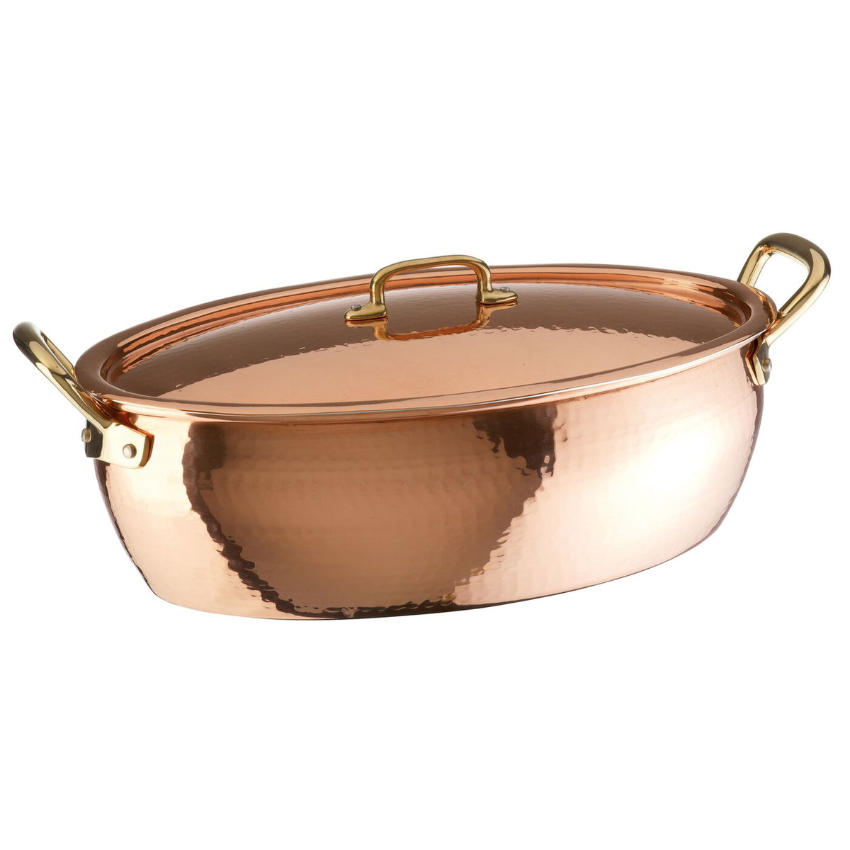 Casseruola ovale rame stagnato 38 cm Paderno