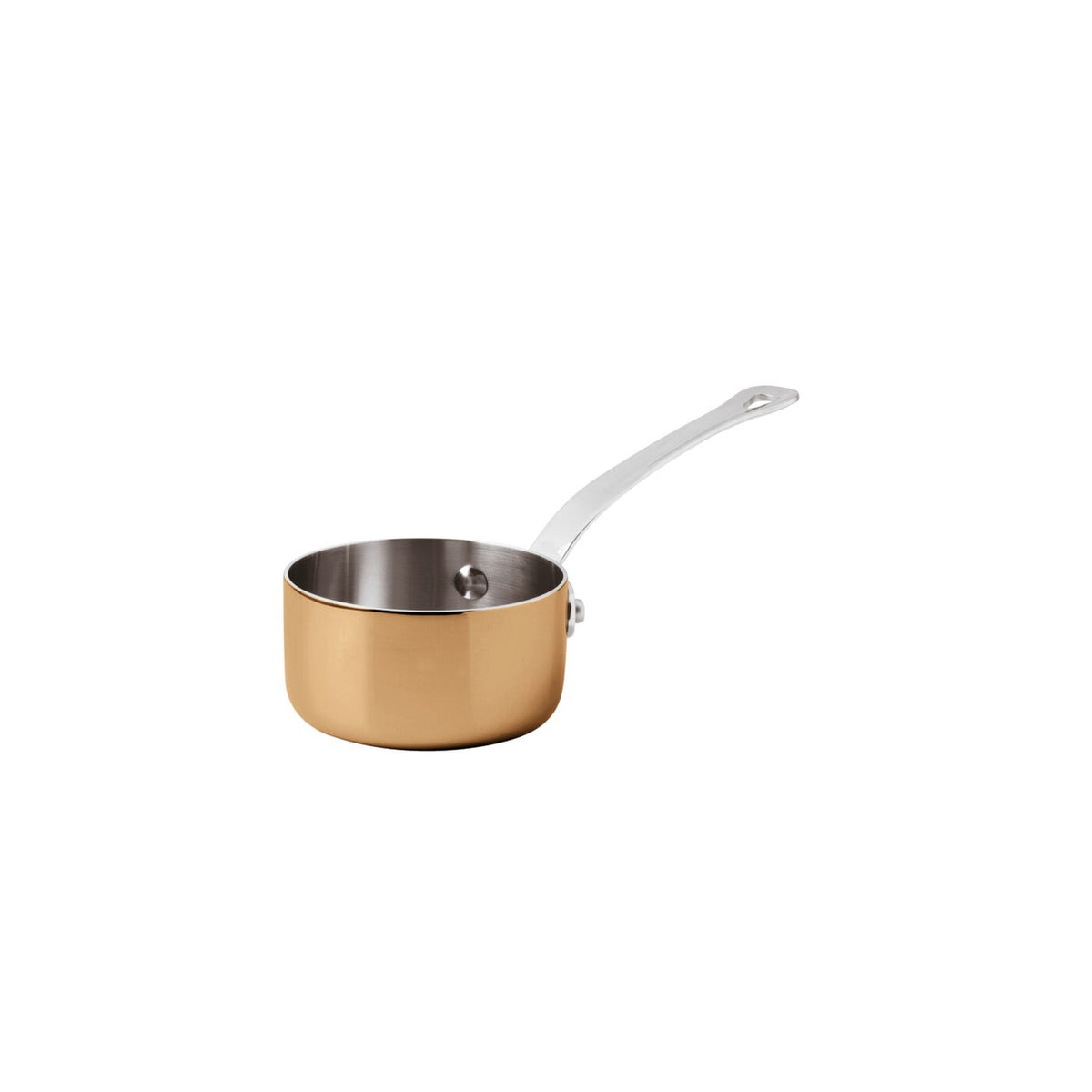 Mini casseruola alta rame 3-Ply 1 manico Ø 9 cm Paderno