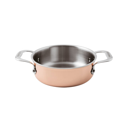 Casseruola bassa rame 3-Ply 2 manici Ø 20 cm Paderno