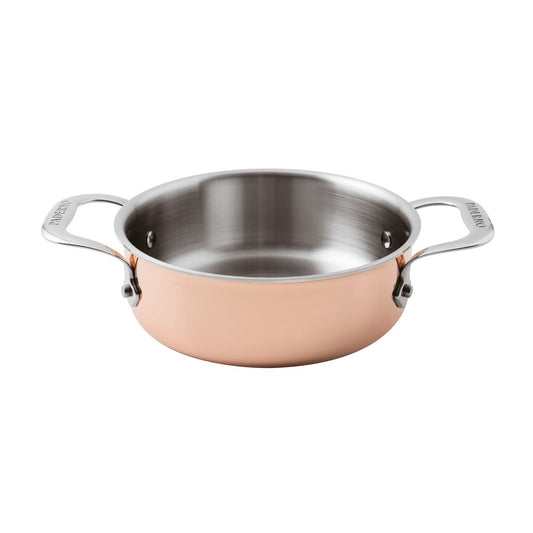 Casseruola bassa rame 3-Ply 2 manici Ø 24 cm Paderno
