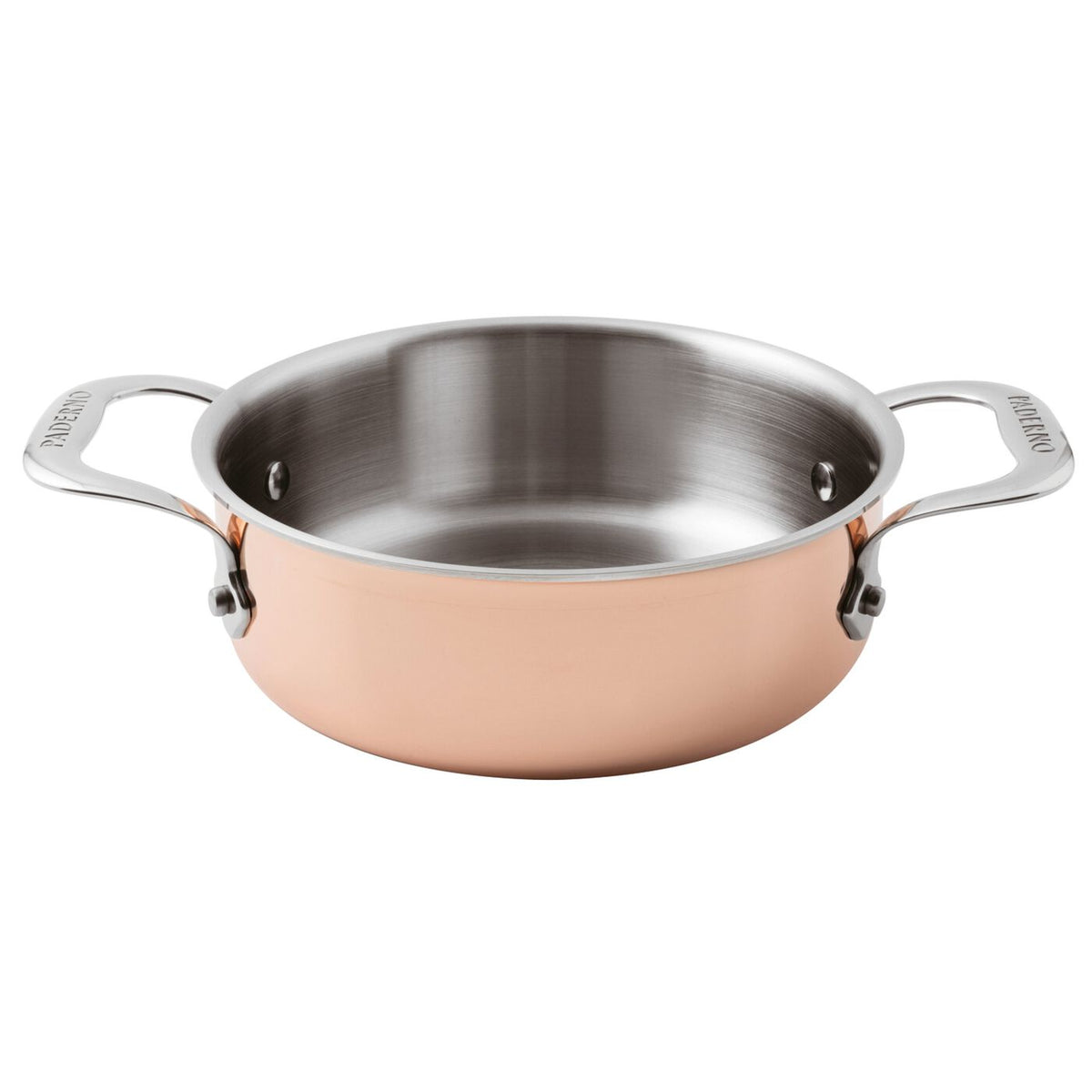 Casseruola bassa rame 3-Ply 2 manici Ø 28 cm Paderno