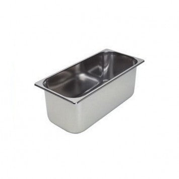 Bacinella gelato inox cm 26x16x12 lt 3,5