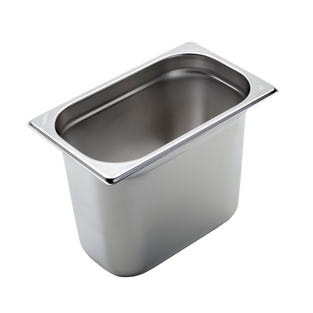 Bacinella gn 1/4 inox cm 26,5x16x20h articoli acciaio inox