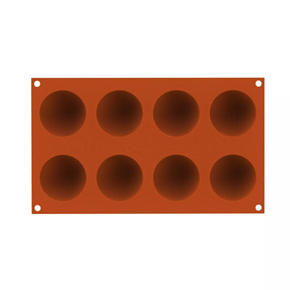 Stampo in silicone n.6 half-sphere ø 60 h 30 mm