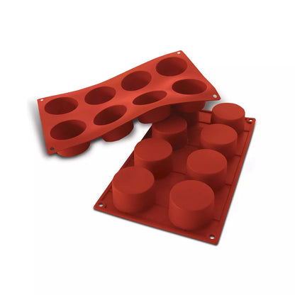 Stampo silicone n.8 cylinders ø 60 h 35 mm