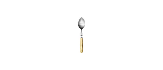 cucchiaino caffè Sobor pvd oro satinato acciaio inox 18/0 spessore mm 7 - cucchiaino caffè