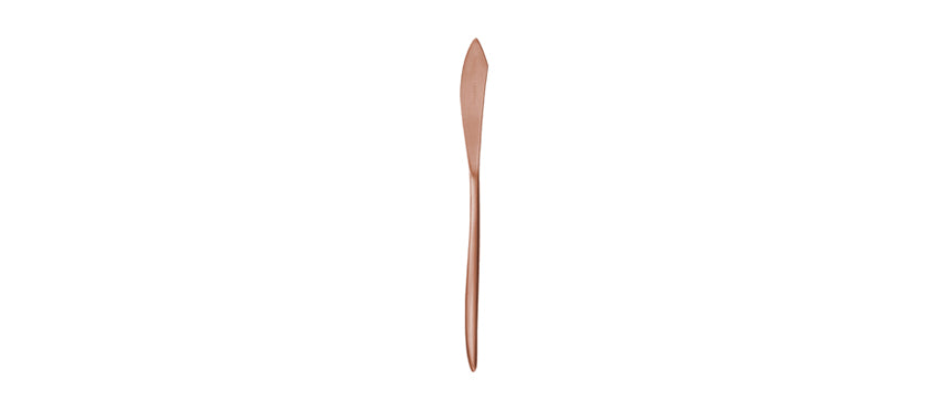 coltello tavola Grace pvd rame satinato acciaio inox 18/0 spessore mm 7 - coltello tavola