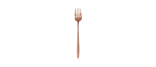 Table fork 3 mm thick Grace PVD satin copper