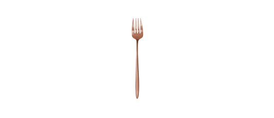 forchetta frutta Grace pvd rame satinato acciaio inox 18/10 spessore mm 2,5 - forchetta frutta