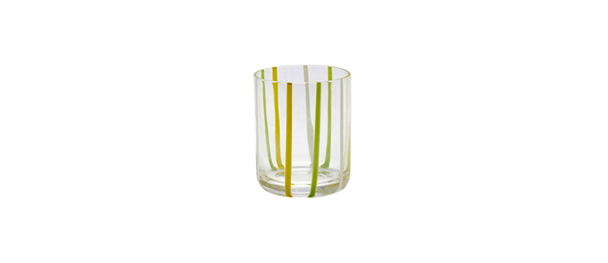bicchiere acqua opale giallo/verde/bianco Stick vetro soffiato a bocca cl 37,5 Essentia - bicchiere tavola per tavola elegante e ristorazione, SKU 200403