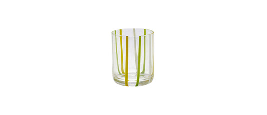 bicchiere acqua opale giallo/verde/bianco Stick vetro soffiato a bocca cl 37,5 Essentia - bicchiere tavola per tavola elegante e ristorazione, SKU 200403