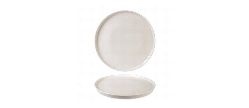 Stackable flat plate cream Toledo ø 28