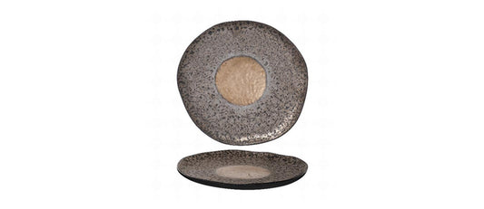 piatto piano organic agorà stoneware reactive color Ø cm 27 - piatto piano