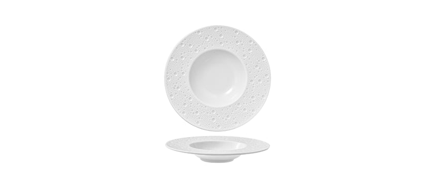 piatto fondo gourmet Moon Bianco Lucido Ø 22 cm - piatto fondo gourmet