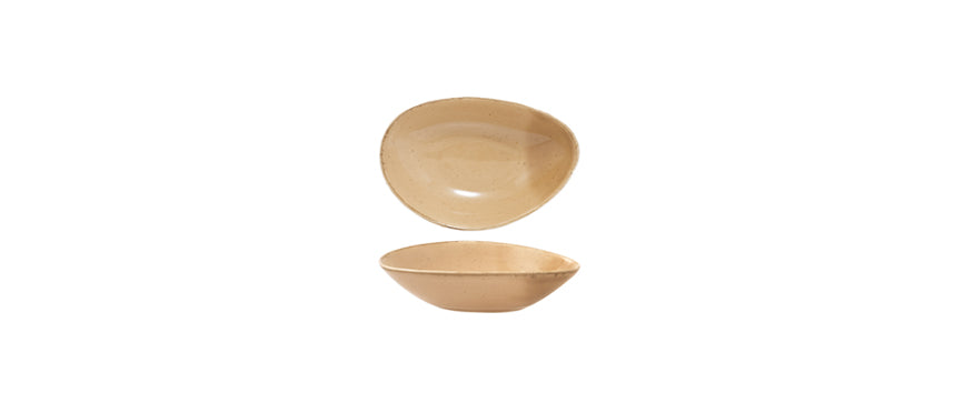 coppetta triangolare Colour Glaze Hazelnut 13x9 cm - coppetta