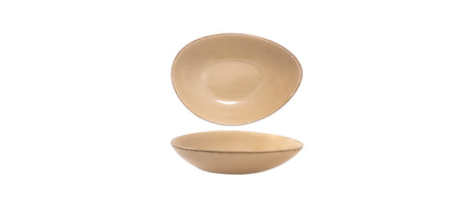 coppa triangolare Colour Glaze Hazelnut 23x16 cm - coppa triangolare