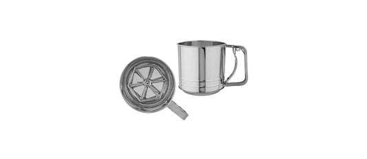 Spargifarina doppia rete inox Ø cm 12 h 13 - articolo per pasticceria