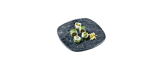 vassoio marmo rettangolare cm 30x25 h 1 - vassoio buffet per presentare e servire preparazioni dolci, salate e prodotti da banco