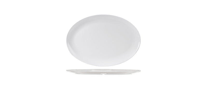 vassoio ovale bianco cm 48x34 - vassoio in melamina in melamina