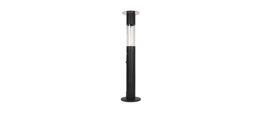 stufa lighthouse nera con power bank stufa da esterno per riscaldamento esterno professionale