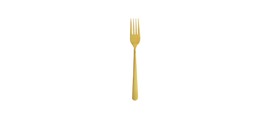 forchetta frutta Oslo pvd oro lucido acciaio inox 18/10 spessore mm 2,2 - forchetta frutta
