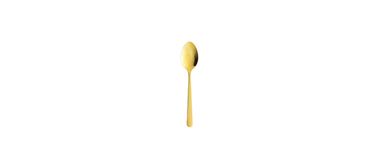 cucchiaino caffè Oslo pvd oro lucido acciaio inox 18/10 spessore mm 2,2 - cucchiaino caffè