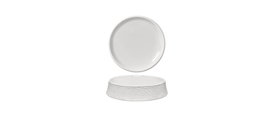 Piatto gourmet damasco magnesium porcelain Ø 23,4x4h