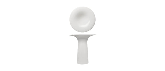 Piatto/alzata gourmet 50's era magnesium porcelain Ø 14x16h