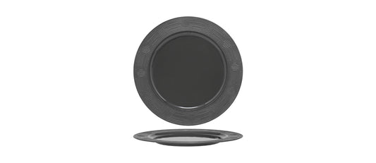piatto piano labyrinth black premium fine porcelain Ø cm 30,5 - piatto piano