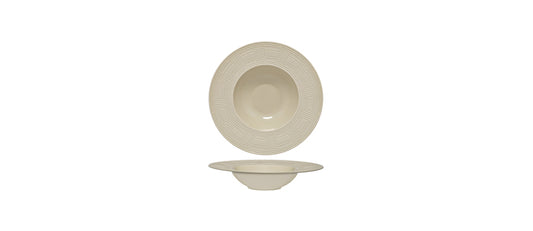 piatto fondo gourmet labyrinth beige premium fine porcelain Ø cm 23 interno Ø cm 13,3 - piatto fondo gourmet
