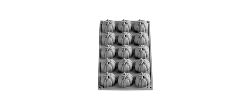 Stampo cm 30x17,5 per la realizzazione di 15 forme Cuore di Bue Ø cm 4,5 h 3,5 - stampo per pasticceria